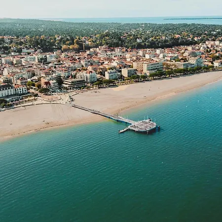 T2 Confortable Avec Balcon, Parking Et Equipements, Centre Arcachon, Proche Et Casino Apartment Arcachon